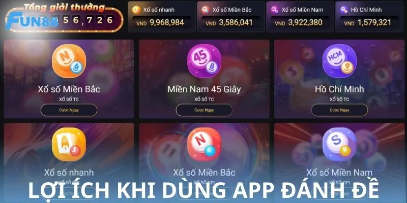 Ưu điểm của app đánh đề tại nhà cái