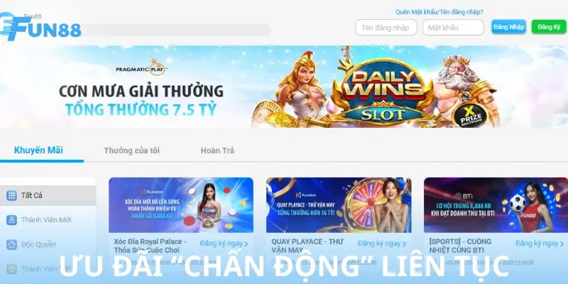 Danh sách khuyến mãi khủng dành riêng cho thành viên