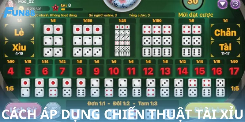 Dùng nhiều chiến thuật để chơi tài xỉu Campuchia