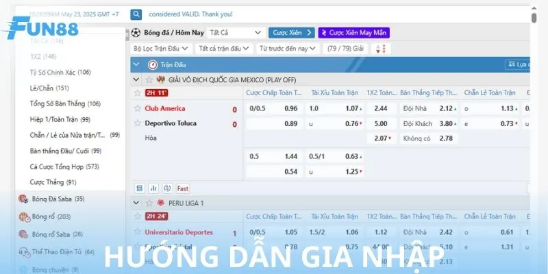 Cách tham gia trang cá cược bóng đá chỉ vài bước